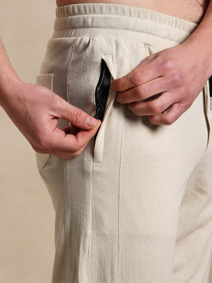 Sand Linen Look Polo Co-ord Set