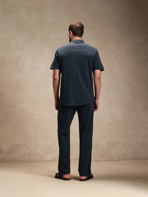 Ink Linen Look Polo Co-ord Set