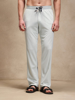 Mist Blue Linen Look Polo Co-ord Set