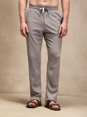 Stone Linen Look Polo Co-ord Set