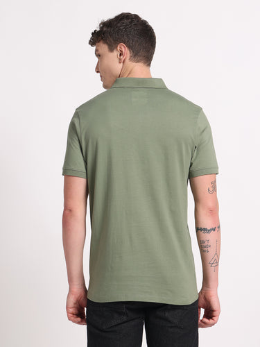 Olive Green Polo – 100% Cotton