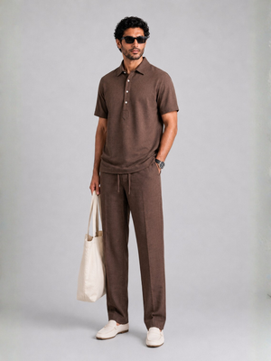 The Easy Linen Co-ord - Cocoa Brown