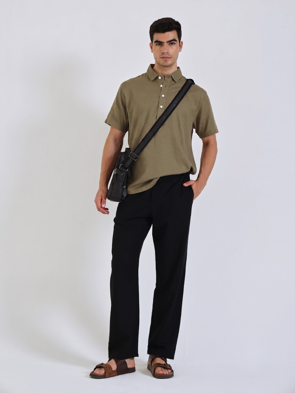 The Easy Linen Shirt - Forest Olive