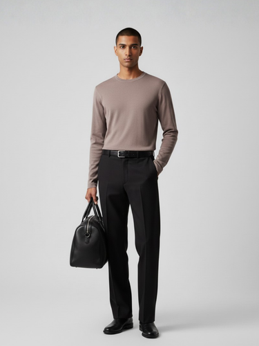 Dark Brown Full Sleeves Without Pocket-220 GSM