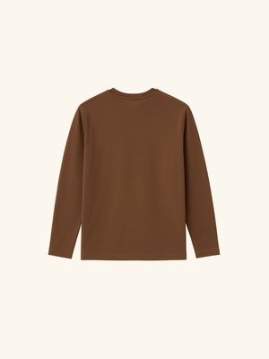 Brown Full Sleeves - Heavy Cotton 240 GSM