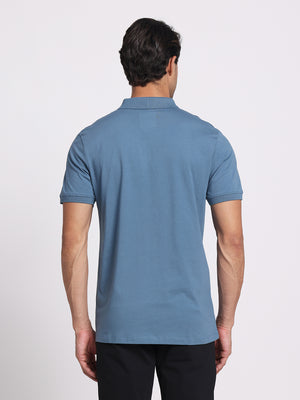 Powder Blue Polo – 100% Cotton