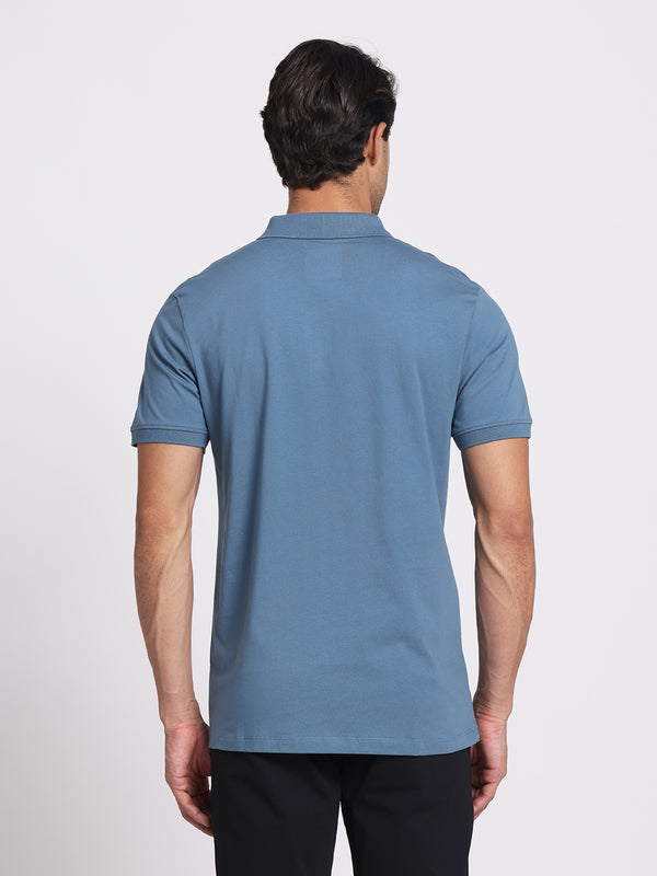 Powder Blue Polo – 100% Cotton