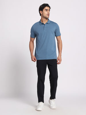 Powder Blue Polo – 100% Cotton