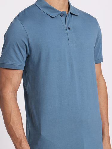 Powder Blue Polo – 100% Cotton