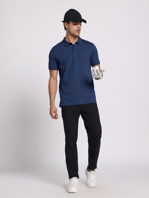 Bold Navy Polo – 100% Cotton