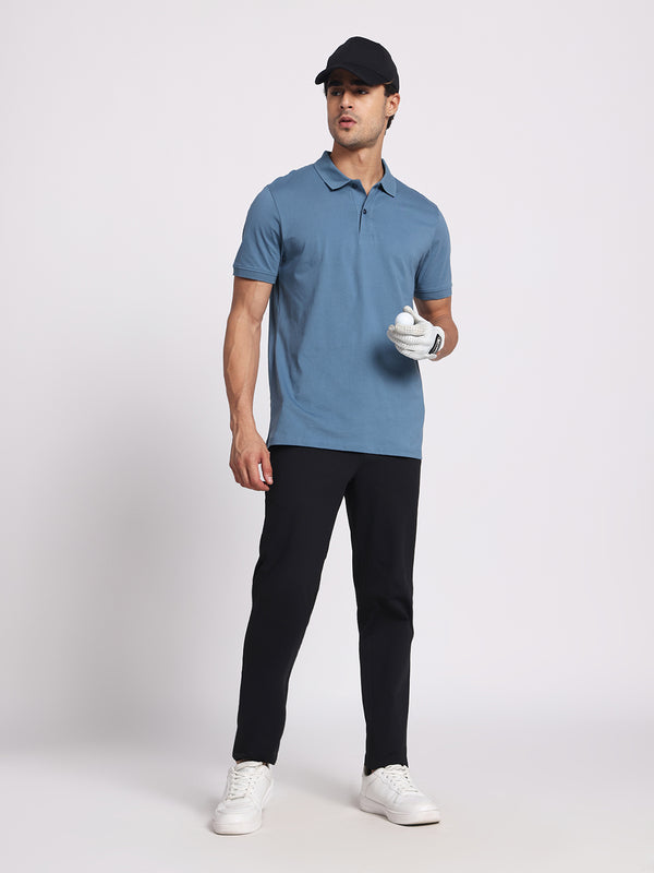 Powder Blue Polo – 100% Cotton
