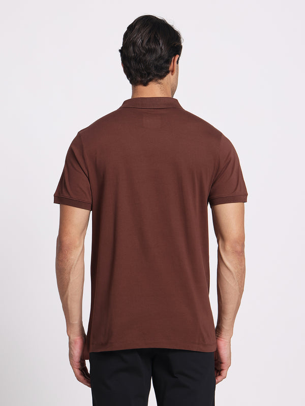 Earth Brown Polo – 100% Cotton