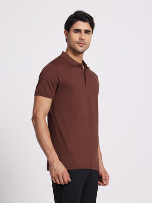 Earth Brown Polo – 100% Cotton