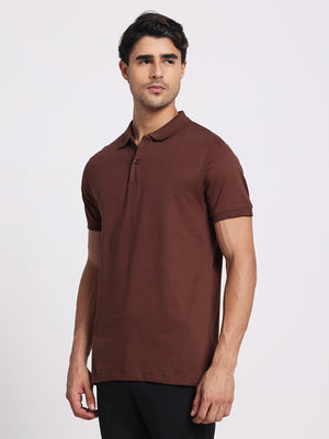 Earth Brown Polo – 100% Cotton