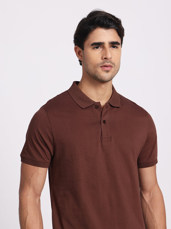 Earth Brown Polo – 100% Cotton