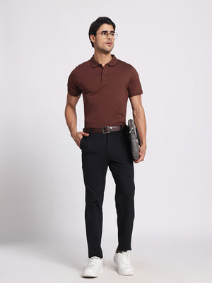 Earth Brown Polo – 100% Cotton