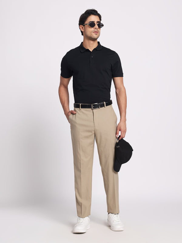 Jet Black Polo – 100% Cotton