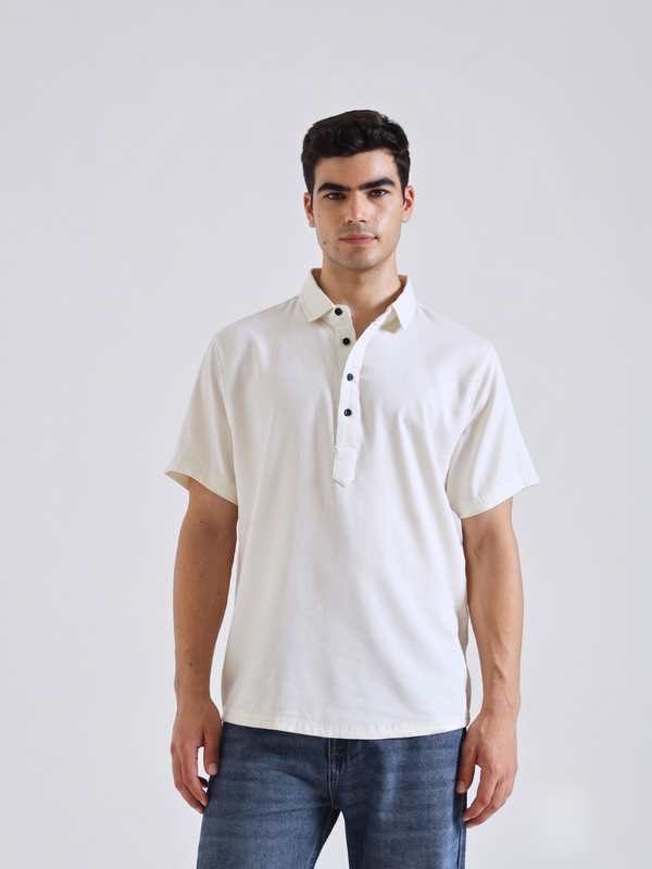 The Easy Linen Shirt - Soft Ivory