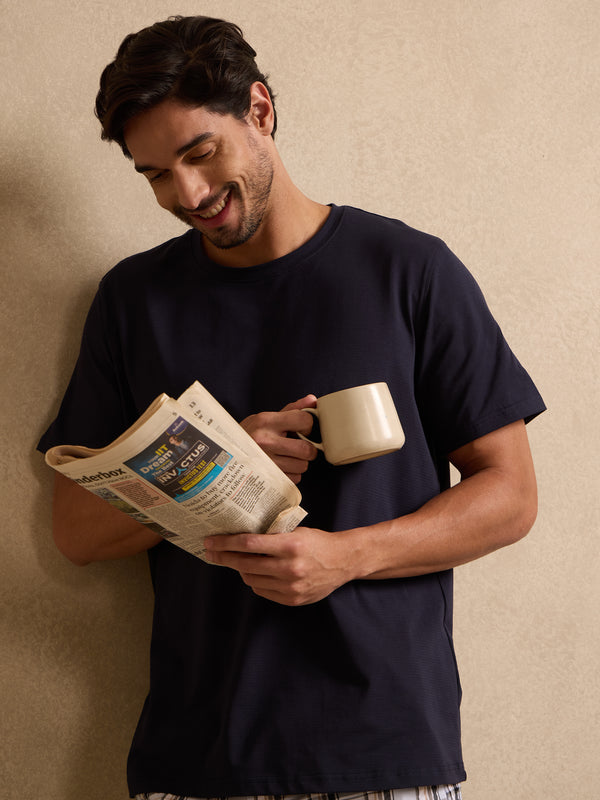 Classic Navy Supima Cotton Tshirt
