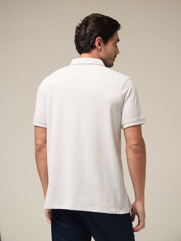 Ash Grey Mélange Polo