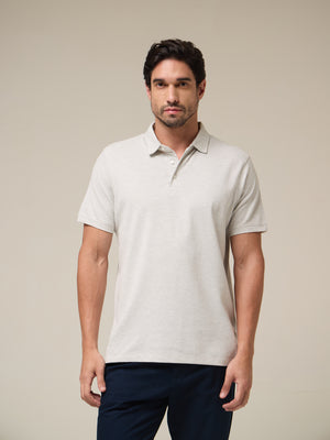 Ash Grey Mélange Polo