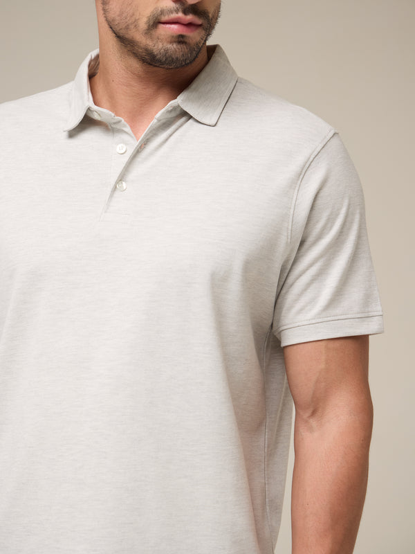 Ash Grey Mélange Polo