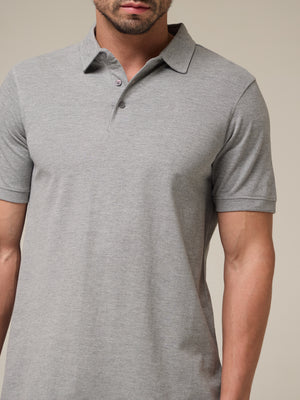 Ash Grey Mélange Polo