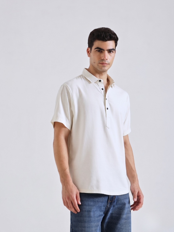 The Easy Linen Shirt - Soft Ivory