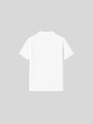Milk White Polo - Premium Pique