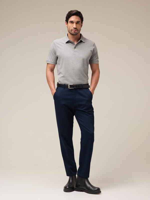 Ash Grey Mélange Polo