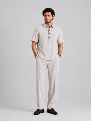 The Easy Linen Co-ord - Warm Stone