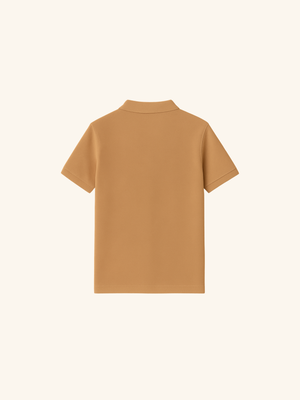 Caramel Brown Polo - Premium Pique