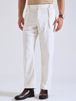 The Easy Linen Trouser - Soft Ivory