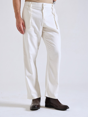 The Easy Linen Trouser - Soft Ivory