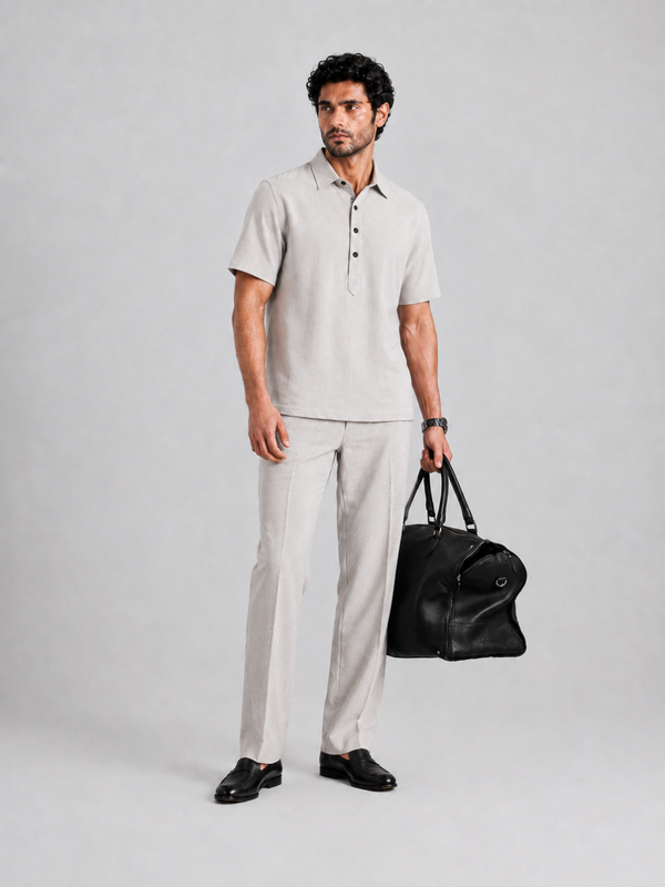 The Easy Linen Co-ord - Warm Stone