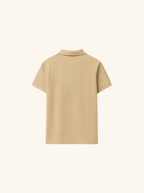 Dune Cream Polo - Premium Pique