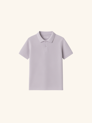 Dusky Lilac Polo - Premium Pique