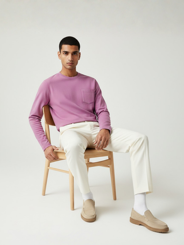 Onion Pink Full Sleeves With Pocket-220 GSM