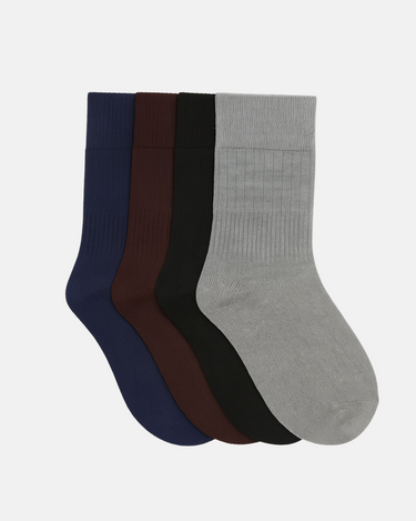 Textured Mid Calf Socks