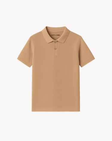 Caramel Brown Polo - Premium Pique