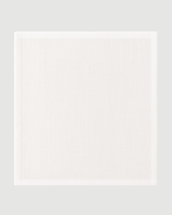 Pure White Malmal Handkerchief - Italian Cotton ( Pack of 3 )