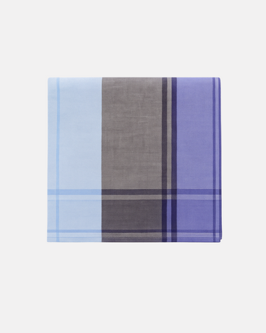 Checkered Cotton Handkercheif - Denim Tone