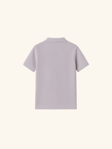 Dusky Lilac Polo - Premium Pique