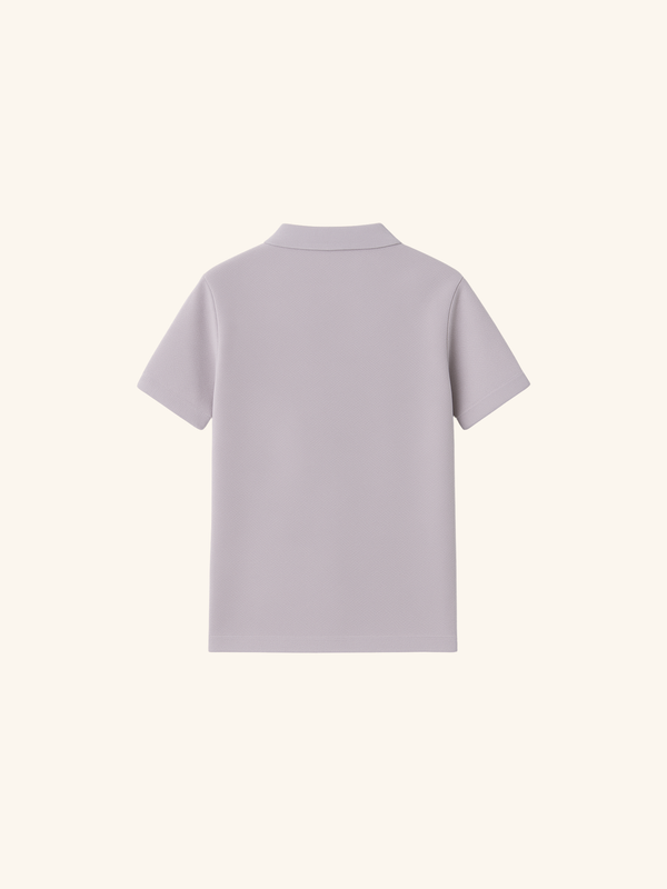 Dusky Lilac Polo - Premium Pique
