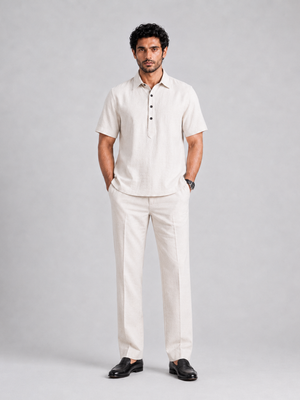 The Easy Linen Co-ord - Soft Ivory