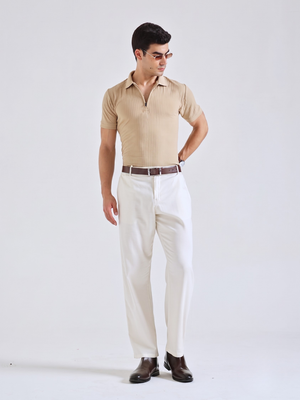 The Easy Linen Trouser - Soft Ivory