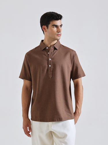 The Easy Linen Shirt - Coco Brown