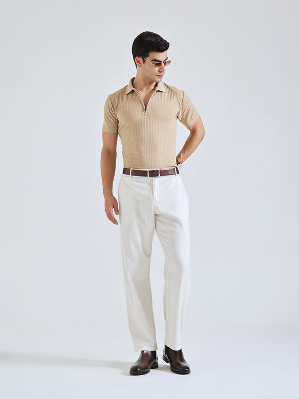 The Easy Linen Trouser - Soft Ivory