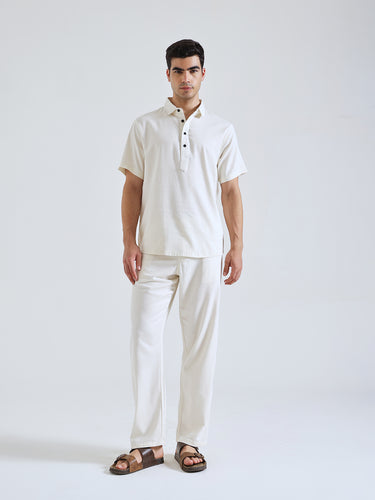 The Easy Linen Co-ord - Soft Ivory
