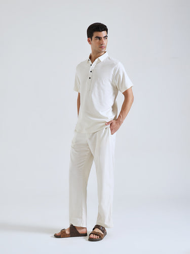 The Easy Linen Co-ord - Soft Ivory